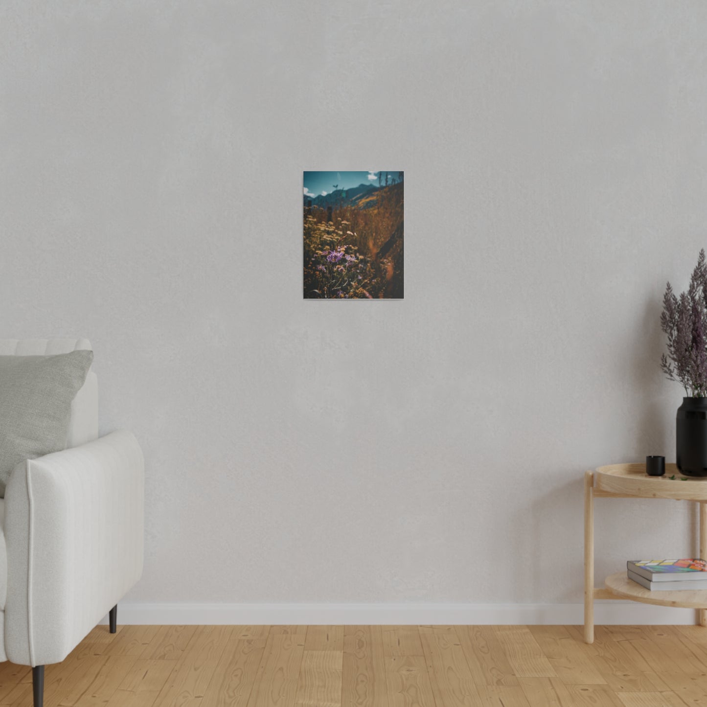 "Mountain Blooms in the Sunlight" on Matte Canvas, Stretched, 0.75"