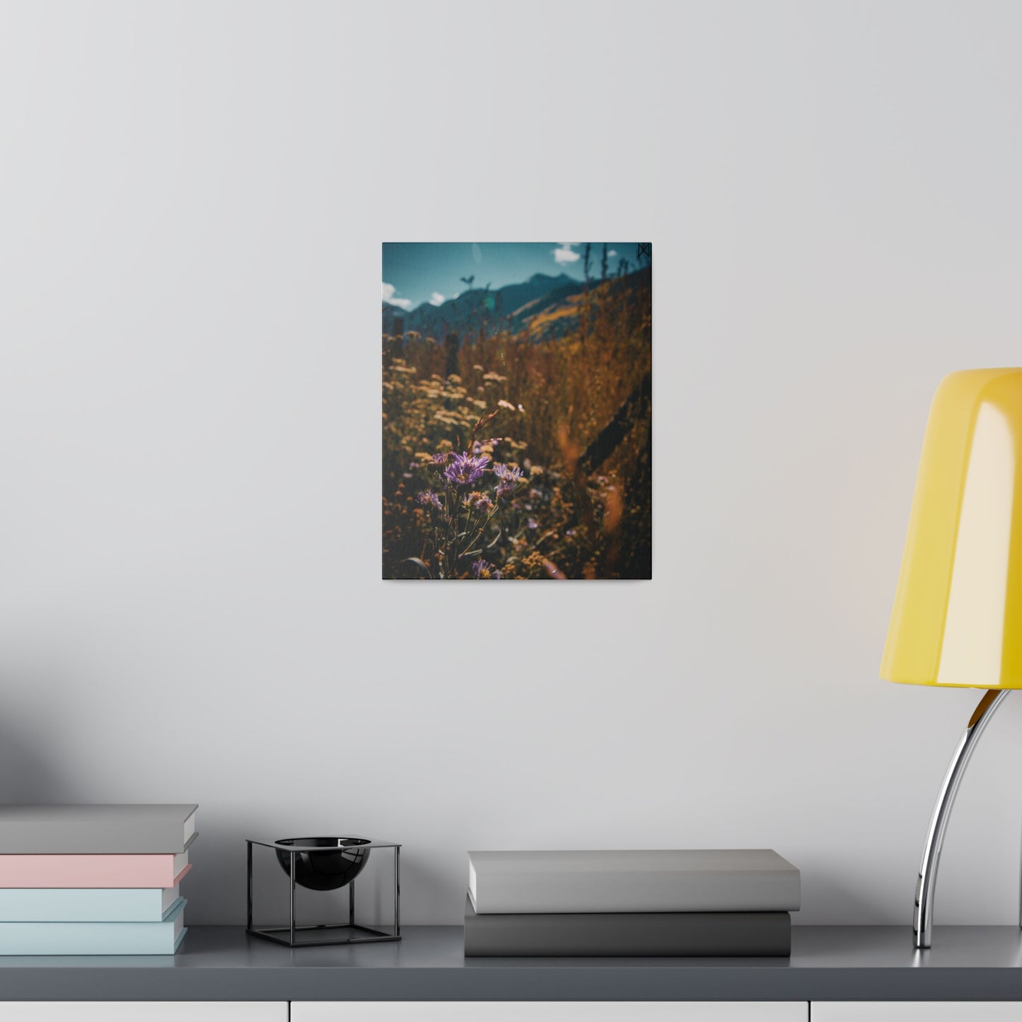 "Mountain Blooms in the Sunlight" on Matte Canvas, Stretched, 0.75"