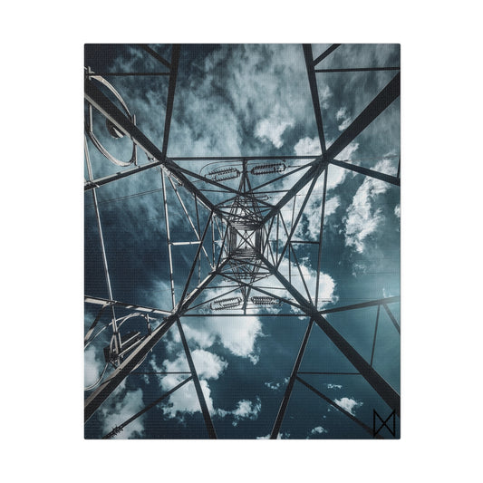 "Through the Tower: A Skyward Perspective"  on Matte Canvas, Stretched, 0.75"